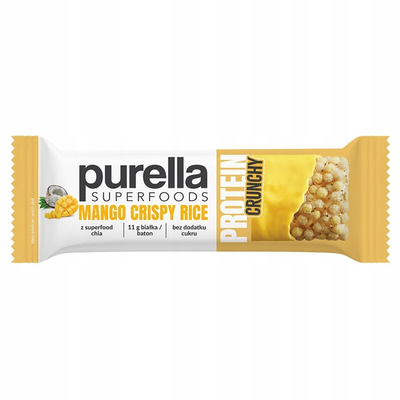 Purella Superfoods Protein bar baton proteinowy chrupiące mango 45 g