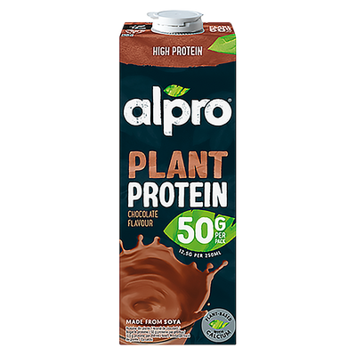 Alpro Napój sojowy o smaku czekoladowym proteinowy wysokobiałkowy ZESTAW 16 x 1 L