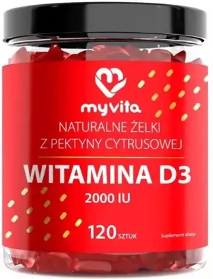 MyVita żelki Witamina D3 2000IU 120 szt. ODPORNOŚĆ