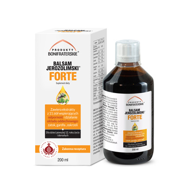 Produkty Bonifraterskie Balsam Jerozolimski Forte płyn ZESTAW 5 x 200 ml