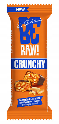 Be Raw! Baton Crunchy karmelowy z orzechami bez cukru 40 g