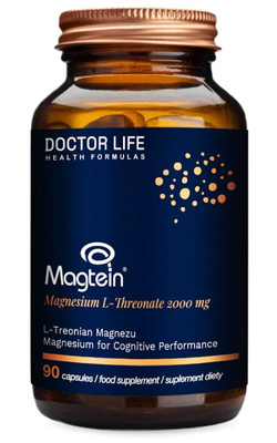 DOCTOR LIFE Magtein magnez 2000 L-TREONIAN pamięć koncentracja 90 kapsułek