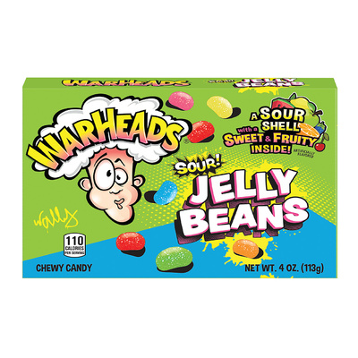 Warheads Sour Jelly Beans miękkie cukierki 113 g