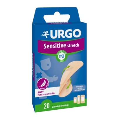 Urgo Sensitive Stretch z opatrunkiem 20 sztuk