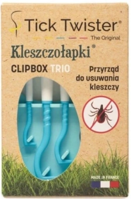 Tick Twister Kleszczołapki brelok BEZPIECZNE USUWANIE KLESZCZY 3 sztuki