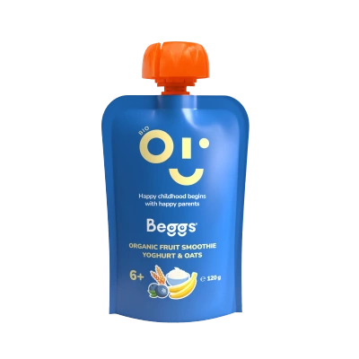 Beggs BIO Smoothie z owocem, jogurtem i płatkami owsianymi od 6 miesiąca 120 g