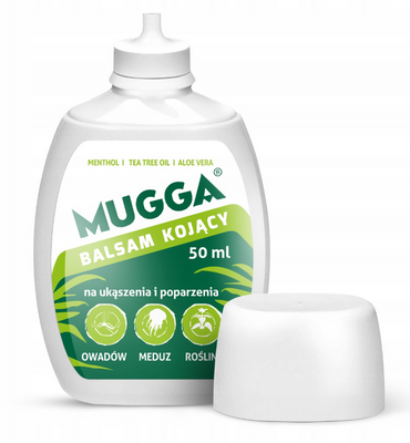 Mugga Spray odstraszacz na owady i kleszcze 50% DEET STRONG 75 ml + balsam łagodzący 50 ml