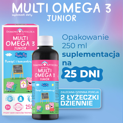Peppa Domowa Apteczka MultiOmega 3 Junior 250 ml