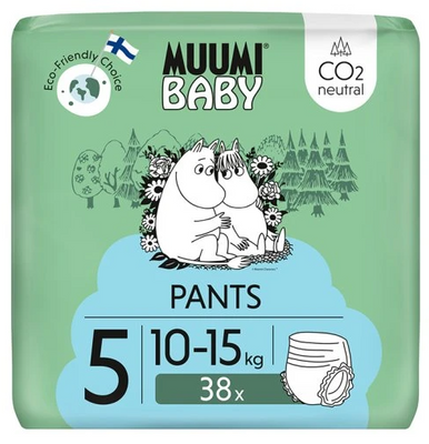 Muumi Baby Pants EKO PIELUCHOMAJTKI 5 maxi+ 10-15 kg 38 sztuk