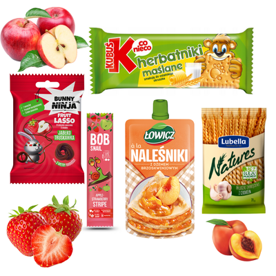 Zestaw zdrowe przekąski gotowy prezent 5 sztuk ŚWIĄTECZNE PACZKI