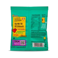 Crispy Natural marchew o smaku brzoskwiniowym - suszone kostki z marchwi ZESTAW 24 x 18 g