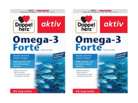 Doppelherz aktiv Omega-3 FORTE ZESTAW 2 x 60 kapsułek
