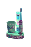 Mr.White Zestaw prezentowy do mycia zębów dla dzieci STITCH 3+ szczoteczka elektryczna kubek pasta timer