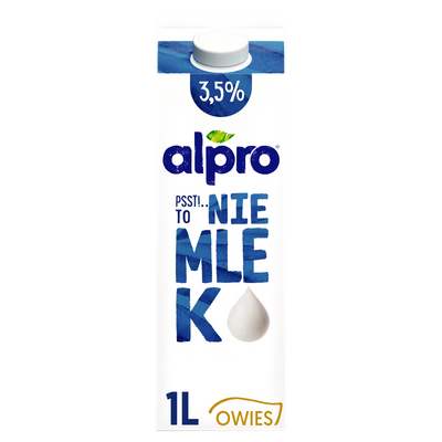 Alpro Psst! To nie mlek Napój owsiany 3,5 % ZESTAW 4 x 1 L
