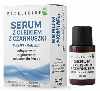 Bioelixire Serum silikonowe z czarnuszką+ Filtr UV 20 ml