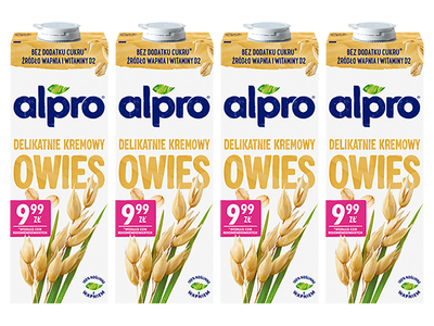Alpro Napój owsiany oryginalny ZESTAW 4 x 1 L