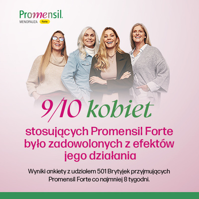 Promensil Forte menopauza łagodzi objawy 30 tabletek