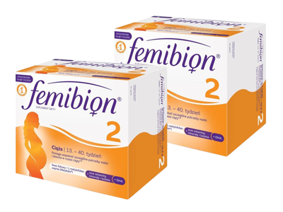Femibion 2 Ciąża 56 tabletek + 56 kapsułek ZESTAW 2 opakowania