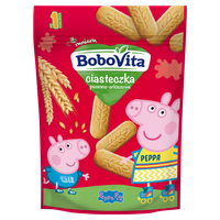 BoboVita Ciasteczka Peppa Pig pszenno-orkiszowe po 1 roku życia 150 g krótka data