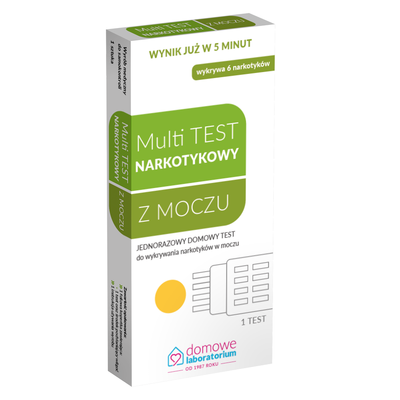 Test narkotykowy Multi do wykrywania narkotyków w moczu 1szt USZKODZONY KARTONIK