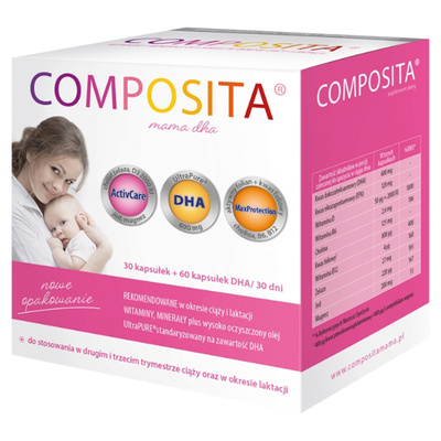 Composita Mama DHA dla kobiet W CIĄŻY I MAM 90 kapsułek