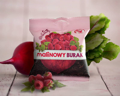 Crispy Natural burak suszony z sokiem malinowym i witaminami plasterki 18g