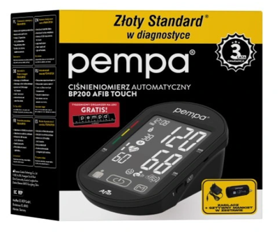Ciśnieniomierz Microlife PEMPA BP200 Afib Touch + zasilaczem