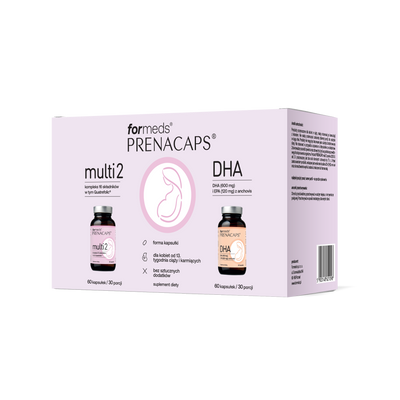 ForMeds Prenacaps Multi 2 + DHA Magnez Rozwój Ciąży ODPORNOŚĆ 120 kapsułek