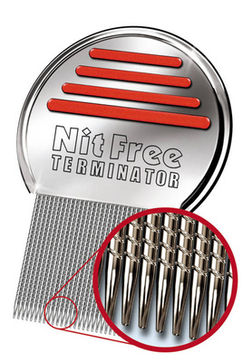 NitFree Terminator PROFESJONALNY grzebień na WSZY + Płyn na wszy Mamy z Głowy 100 ml