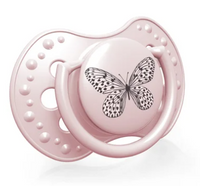 LOVI Silikonowy smoczek uspokajający Botanic 3-6 m 22/870 różowy