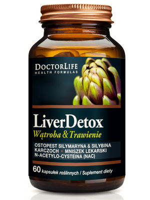 DOCTOR LIFE Liver Detox ochrona wątroby i trawienie 60 kapsułek	