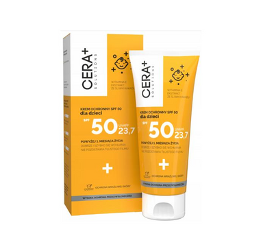 CERA PLUS SOLUTIONS, krem ochronny na słońce z filtrami SPF 50 dla dzieci od 1. miesiąca życia, 50 ml