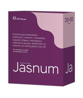 JASNUM menopauza kwas foliowy ZESTAW 2 x 30+30 kaps + JASNUM MOOD GRATIS!