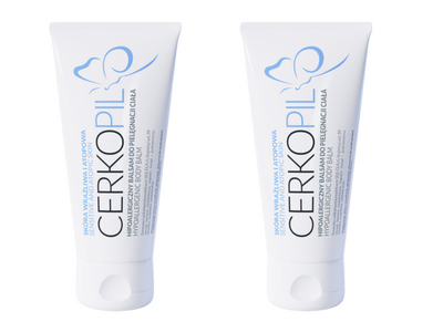 CERKOPIL Balsam hipoalergiczny do ciała skóra wrażliwa, atopowa i skłonna do podrażnień ZESTAW 2 x 200 ml