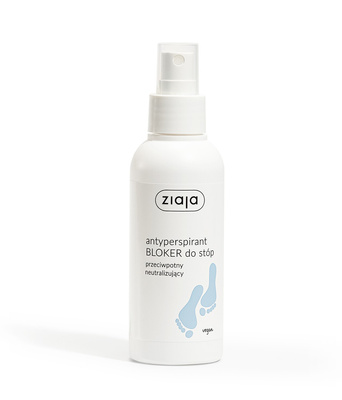 Ziaja antyperspirant BLOKER do stóp przeciwpotny neutralizujący 100 ml