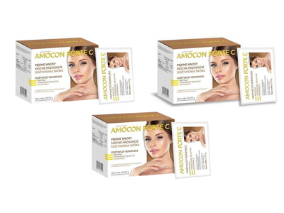 Amocon Forte C Suplement diety z biotyną i hydrolizatem żelatyny ZESTAW 3 x 21 saszetek