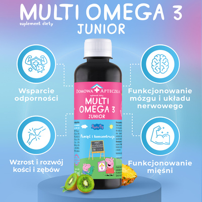 Peppa Domowa Apteczka MultiOmega 3 Junior 250 ml