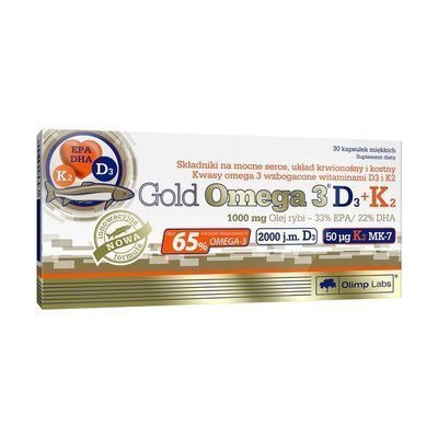 Olimp Gold Omega 3 D3+K2 30kap