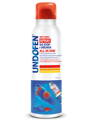 Undofen All in One Aktywny spray do stóp i obuwia 150 ml