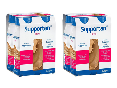 Supportan Drink, smak cappucino 8 x 200 ml.  Żywność specjalnego przeznaczenia medycznego. Pacjent onkologiczny, wyniszczony.