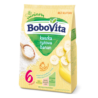 BoboVita Kaszka ryżowa o smaku bananowym po 6 miesiącu 180g