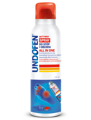 Undofen All in One Aktywny spray do stóp i obuwia 150 ml