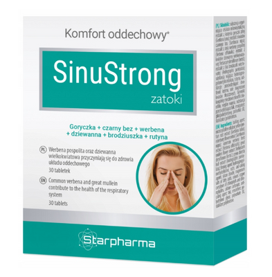  Starpharma Sinu Strong ZATOKI komfort oddychania 30 tabletek 