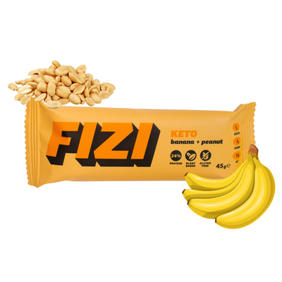 Fizi baton KETO proteinowy banan + orzeszki ziemne BEZ CUKRU 45 g