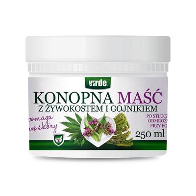 VIRDE maść konopna z żywokostem i gojnikiem NA STŁUCZENIA 250 ml