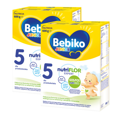 Bebiko Junior 5 Odżywcza formuła na bazie mleka dla przedszkolaka 2x600 g