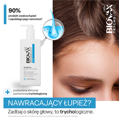 Biovax Trychologic szampon do włosów i skóry głowy NA ŁUPIEŻ 200 ml