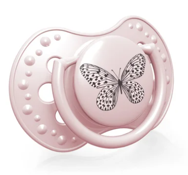 LOVI Silikonowy smoczek uspokajający Botanic 3-6 m 22/870 różowy