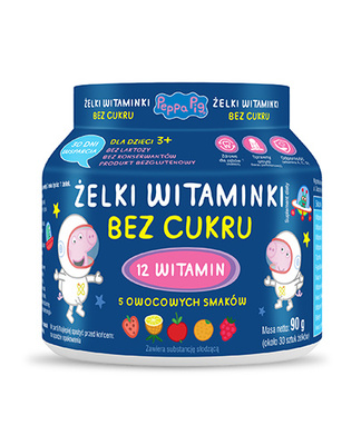 Żelki Witaminki "Świnka Peppa" BEZ CUKRU dla dzieci 30 żelek