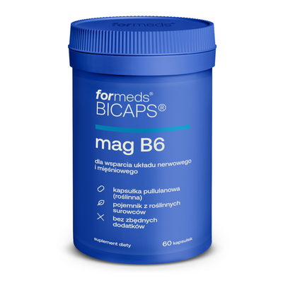 Formeds Bicaps Mag B6 CYTRYNIAN MAGNEZU skurcze 60 kapsułek